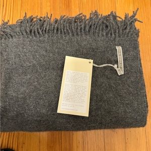 Alicia Adams Charcoal Gray Alpaca Throw Blanket